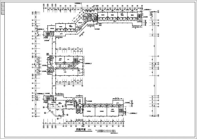 某中学教学楼综合楼施工图（共16张）_图1