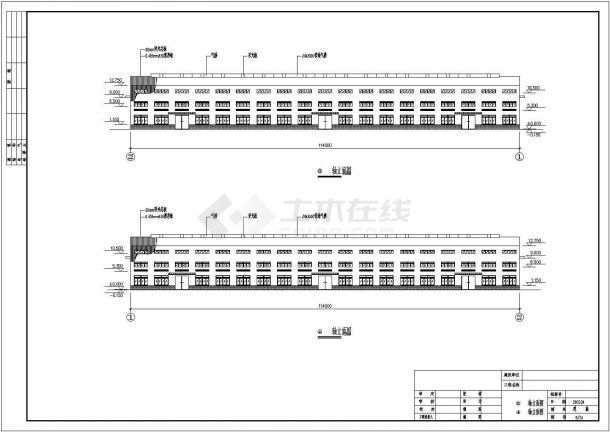 某地双跨轻型门式钢架厂房整套施工图-图一