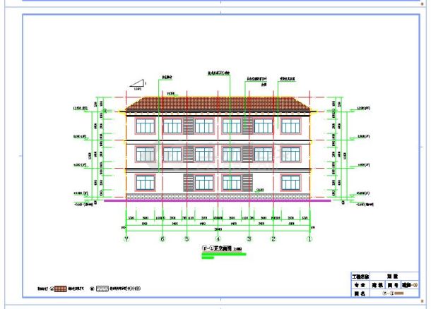 湖南张家界某领导家自建别墅建筑施工图-图一