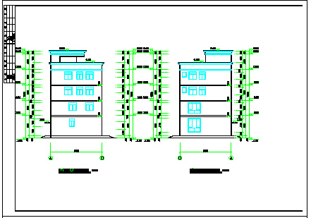 某地区5层框架结构别墅建筑方案图_图1