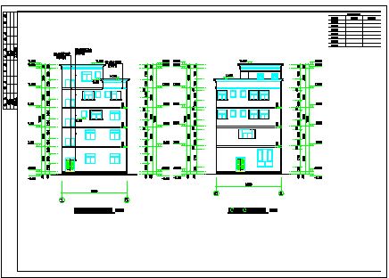 某地区5层框架结构别墅建筑方案图-图二