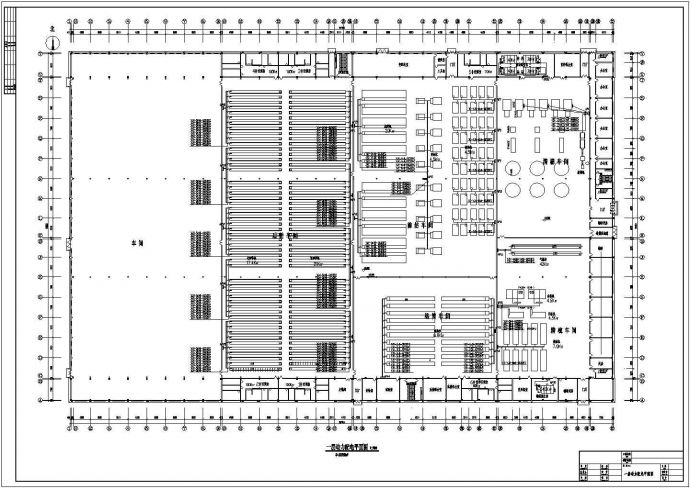 棉纺车间电气施工设计CAD方案图纸_图1