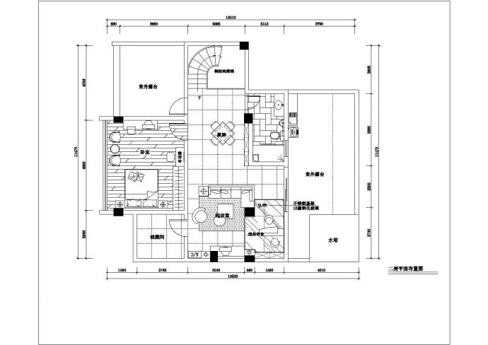 某地复式经典楼室内装修设计施工图_图1