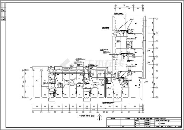 3栋住宅楼电气设计方案及施工CAD图纸-图二