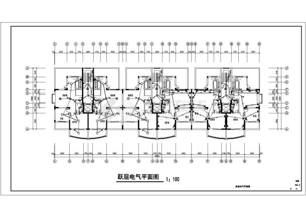 10350平方米住宅楼电气设计施工图纸-图二