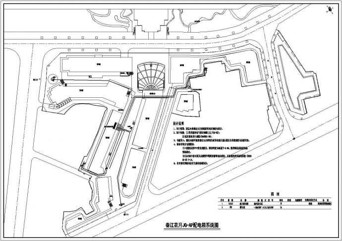 川西民居风格商业街园林绿化设计施工图_图1