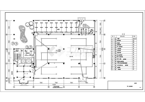 机加工车间全套电气设计施工CAD图-图一