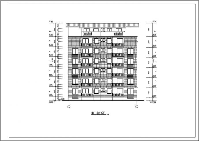 某地6+1砖混结构住宅建筑设计施工图_图1
