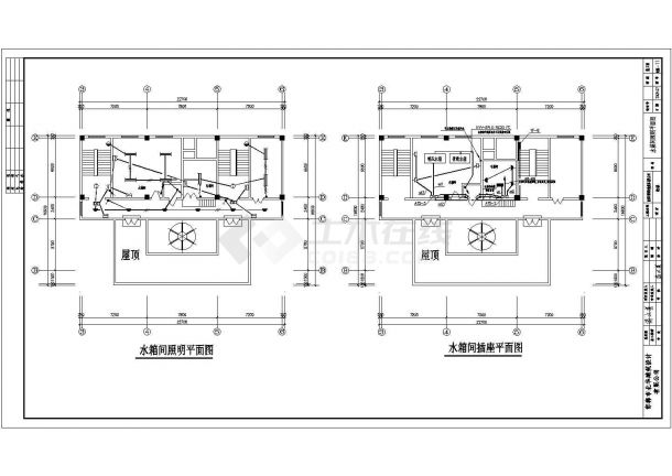 邯郸市某县交通局9层办公楼电气设计施工图-图二