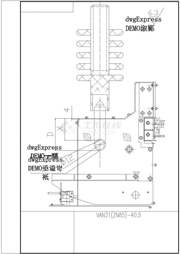 VAN31断路器全套电气设计施工CAD图-图一