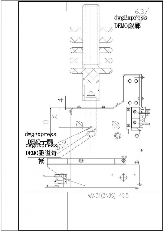 VAN31断路器全套电气设计施工CAD图_图1