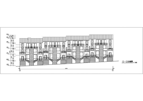 某地区多层住宅L型建筑设计CAD施工图-图一