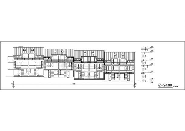 某地区多层住宅L型建筑设计CAD施工图-图二