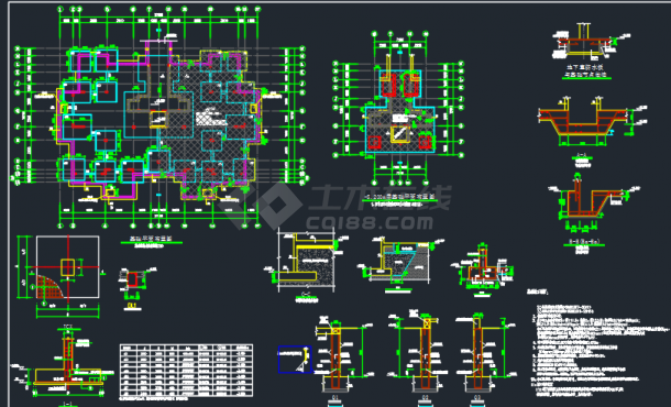 地上5F+1层抗震墙结构住宅楼结构施工图-图一