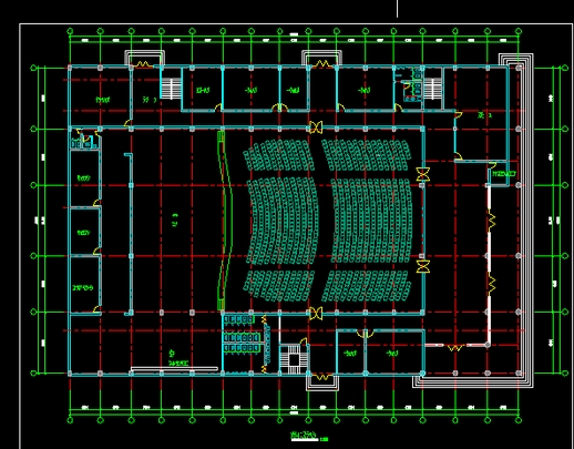 剧院、电影院平面图_图1