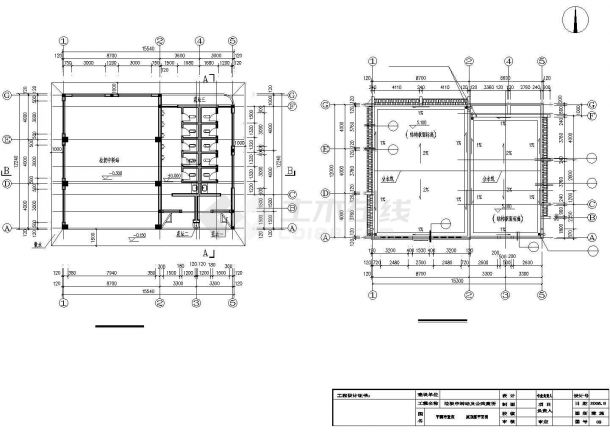 垃圾中转站、公共厕所一体建筑设计cad施工图-图二