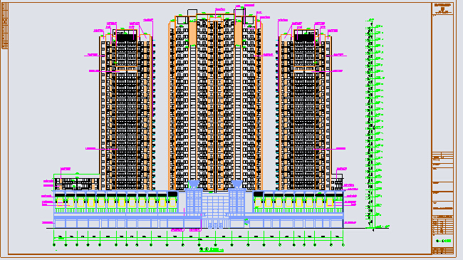 某地区某30层商住宅楼建筑设计施工图_图1