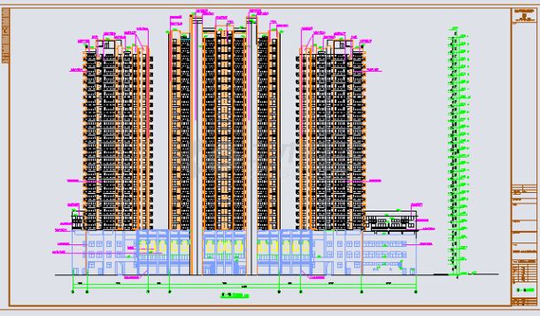 某地区某30层商住宅楼建筑设计施工图-图二