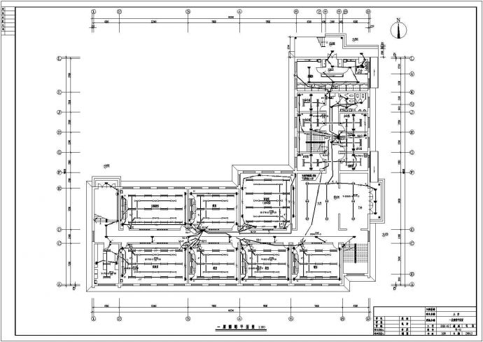 某地区教学楼电气设计方案图（含照明图）_图1