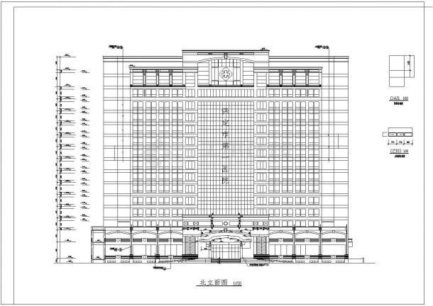 某医院16层框剪结构综合楼建筑设计方案图-图二