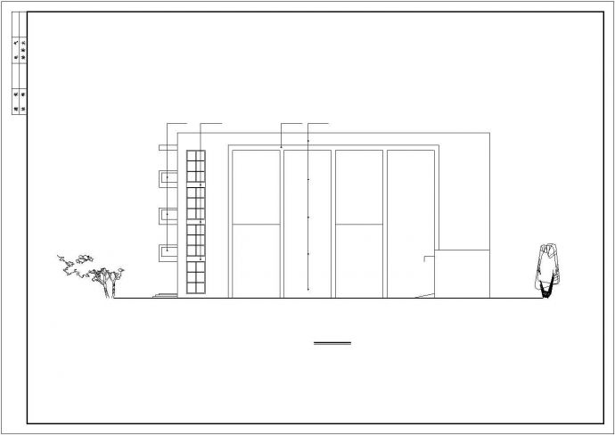 某地四层框架结构小学食堂建筑设计施工图_图1