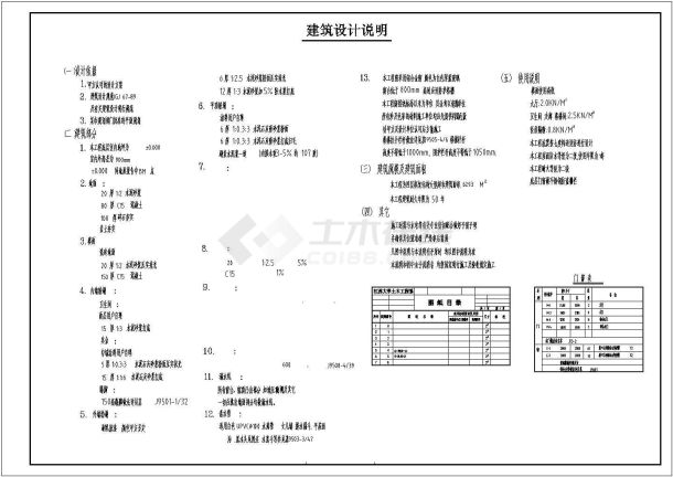 某大型超市建筑设计CAD施工图纸-图一