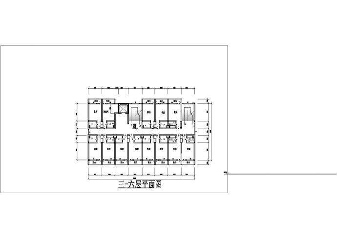某单位院内宾馆建筑设计CAD方案图纸_图1