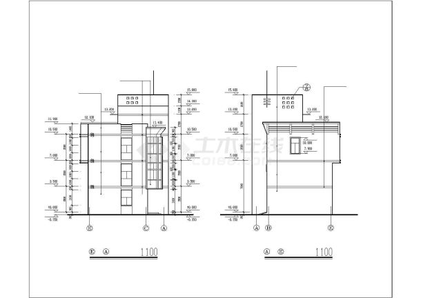 某市区二层垃圾转运站cad建筑施工图-图二