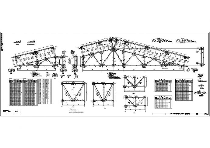 某地3层框架结构钢屋架食堂结构设计施工图_图1