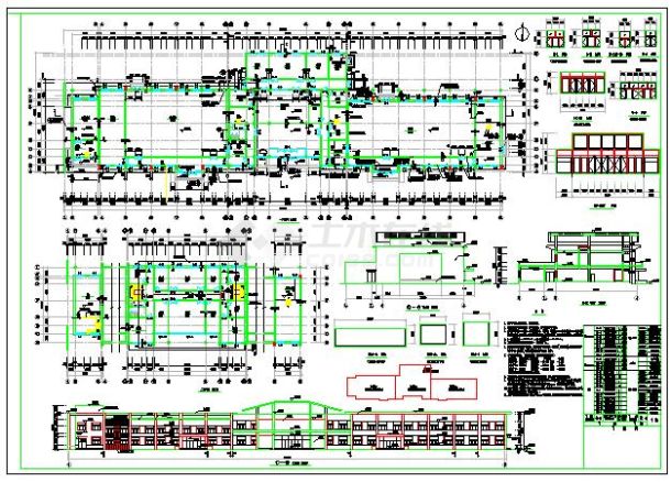 某地小心动力站建筑cad施工图（共3张）-图一