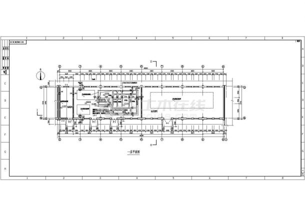 某地详细的钢结构厂房建筑图（共5张）-图一