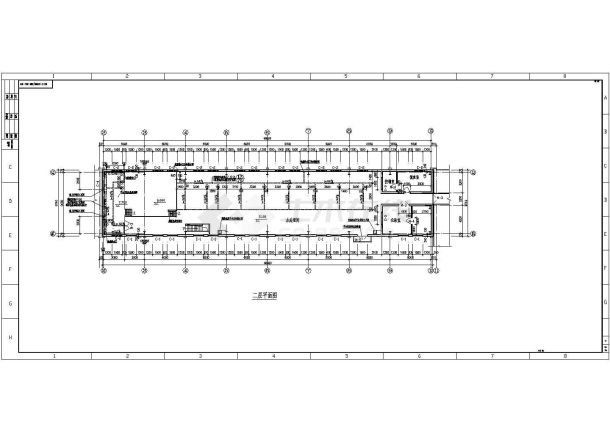 某地详细的钢结构厂房建筑图（共5张）-图二