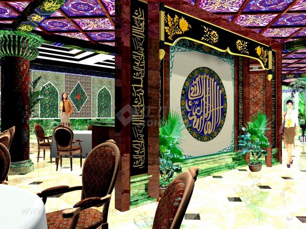 新疆吐鲁番餐厅装修设计图（有效果图）-图二