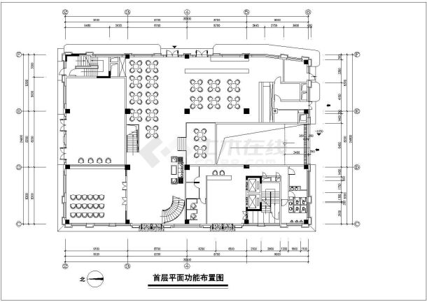 广州某酒店建筑设计CAD平面施工图-图一