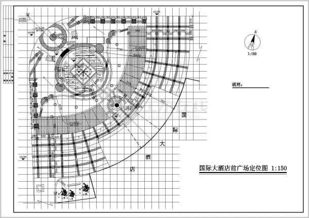 广场全套环境建筑设计CAD施工图纸-图二