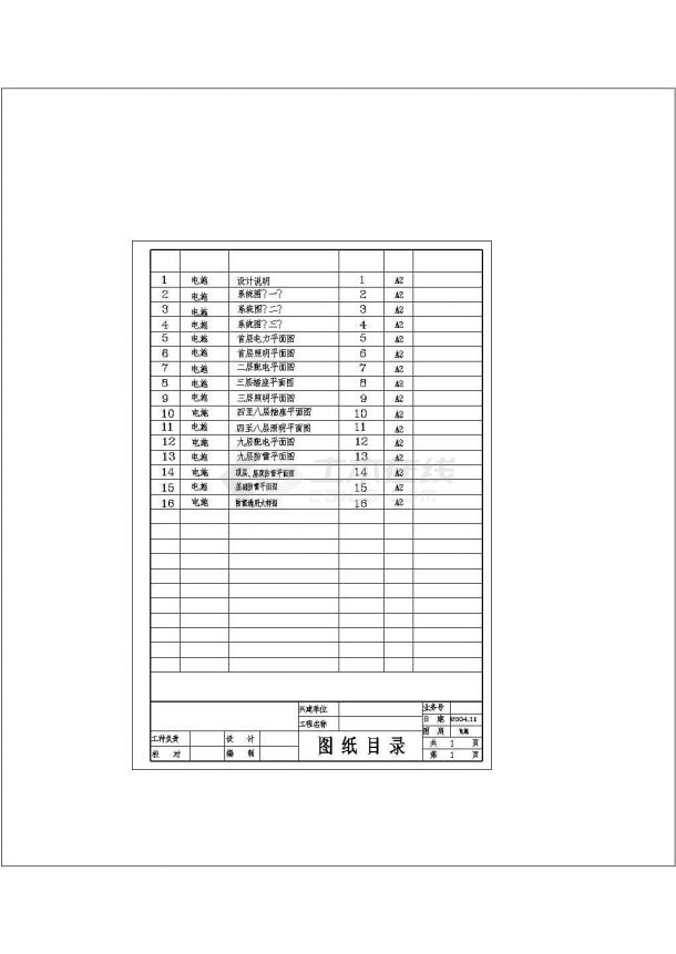 某地区A区体育馆电气设计cad施工图-图一