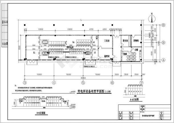 某针织公司10kv配电室电气设计施工图-图二