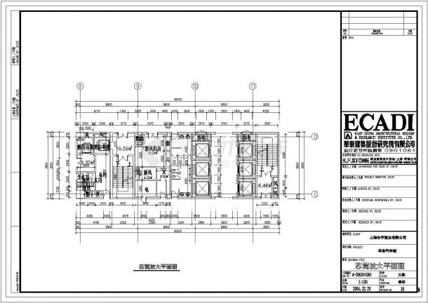 华东某市汽车城建筑平面CAD设计图-图一