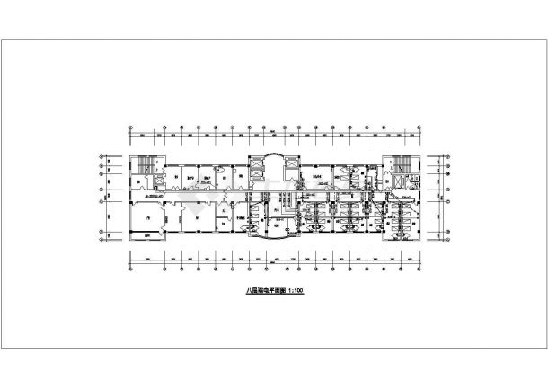 某地区医院 (7)号综合楼电气设计cad施工图-图二