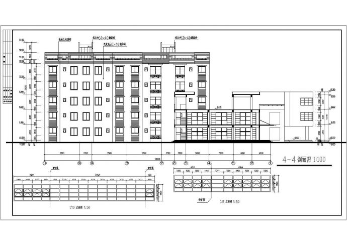 某地五层砖混结构宿舍楼建筑设计方案图_图1