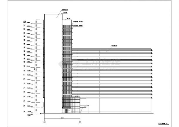 [山西]22层医院门诊楼建筑方案详细扩初图纸-图二