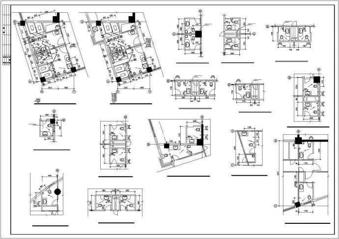 某旅馆全面建筑设计CAD施工图纸_图1