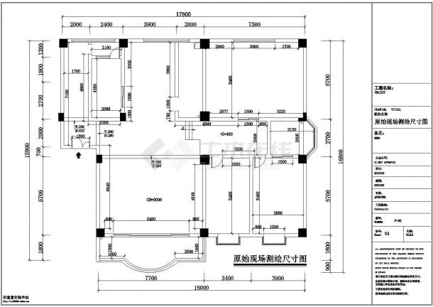 某中式风格公寓全套室内装修设计施工CAD图-图一