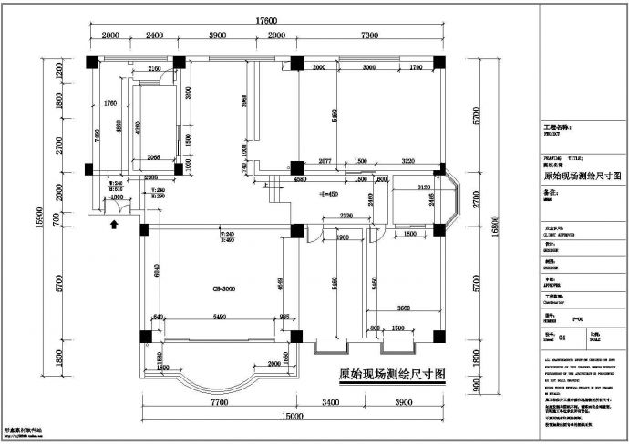 某中式风格公寓全套室内装修设计施工CAD图_图1
