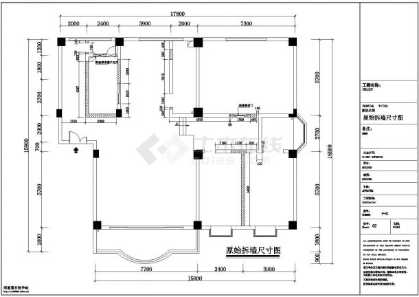 某中式风格公寓全套室内装修设计施工CAD图-图二