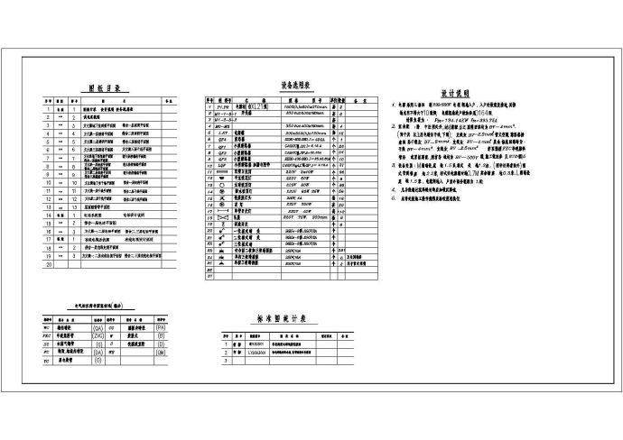 某地区某方丈殿电气全套设计cad施工图_图1