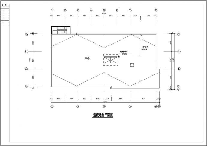 北京某地浴室电气设计cad施工图_图1