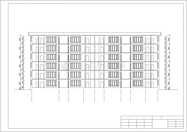某地六层砖混结构住宅建筑设计施工图-图一