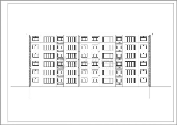 某地六层砖混结构住宅建筑设计施工图-图二