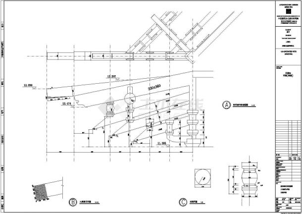 某钟鼓楼寺庙建筑设计CAD施工图-图一